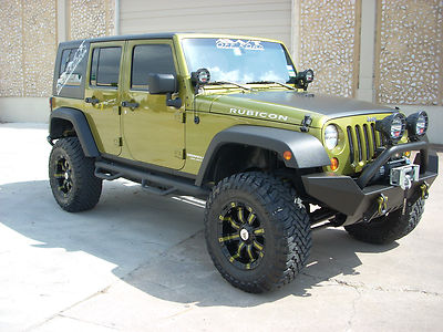 Jeep : Wrangler UNLIMITED RUBICON 2008 JEEP WRANGLER UNLIMITED RUBICON  RESCUE GREEN SKY JACKER LIFT TOYO M/T -- Antique Price Guide Details Page