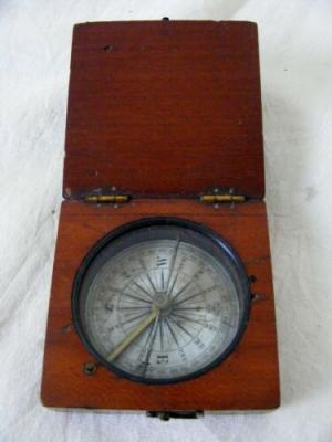 Vintage E B MEYROWITZ Brass Barometer Weather Gauge - Made in New York